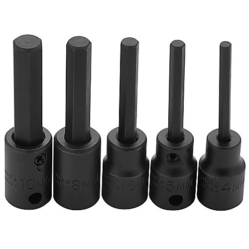 Proto 3/8″ Drive 5 Piece Metric Hex Bit Impact Socket Set