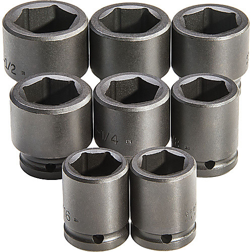 ‎Proto 3/4″ Drive 8 Piece Impact Socket Set - 6 Point