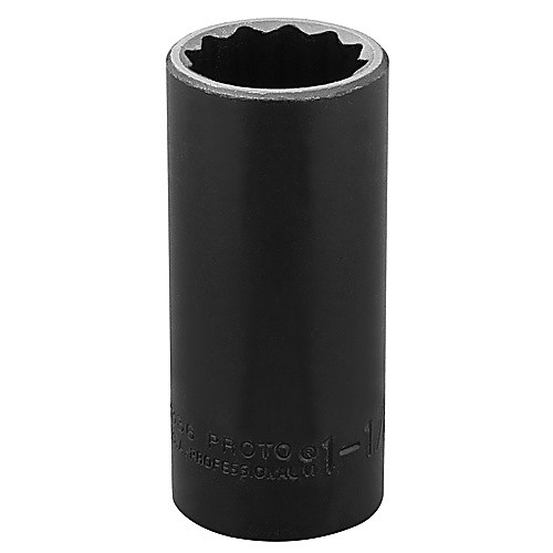 ‎Proto 1/2″ Drive Deep Impact Socket 1-1/8″ - 12 Point
