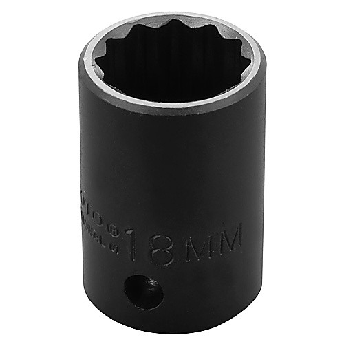 ‎Proto 1/2″ Drive Thin Wall Impact Socket 18 mm - 12 Point