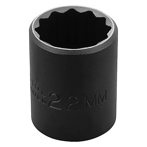 ‎Proto 1/2″ Drive Thin Wall Impact Socket 22 mm - 12 Point