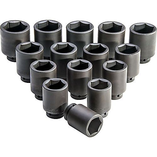 ‎Proto 1″ Drive 15 Piece Deep Impact Socket Set - 6 Point