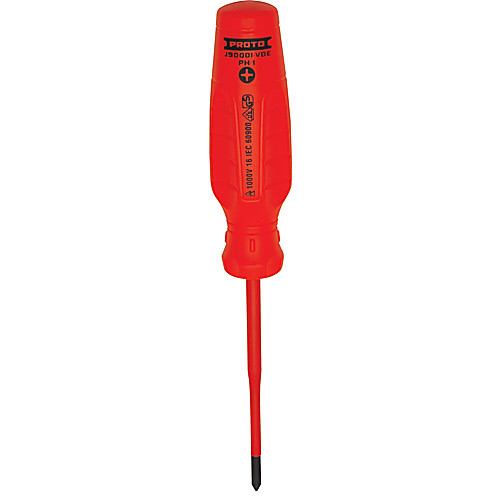 Proto VDE Insulated Phillips Screwdriver- #1 × 4″