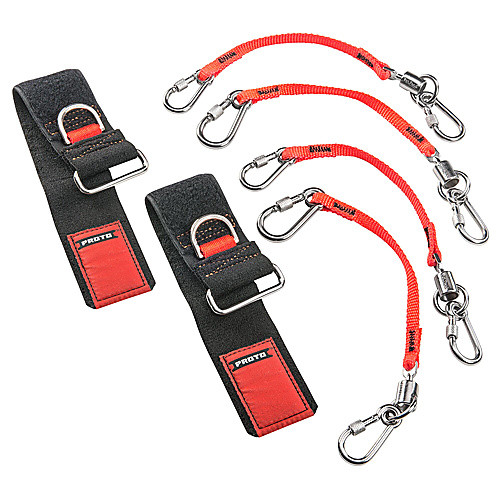 Proto Tethering D-Ring Wrist Strap System with (2) JWS-DR and (4) JLANWR6LB