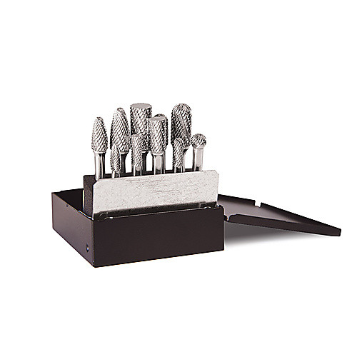 10PC BUR WITH METAL CASE
