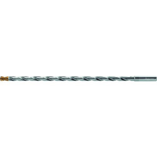 11.8 mm Dia. × 12 mm Shank × 324 mm Flute Length × 373 mm OAL, 25xD, 140 Degrees, Axial Inclined Exit, DIN 6535 HA, Cylindrical Solid Carbide Drill DC160 WJ30EU