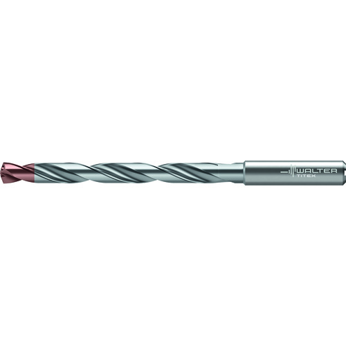 9.3 mm Dia. × 10 mm Shank × 95 mm Flute Length × 139 mm OAL, 8xD, 140 Degrees, Axial Inclined Exit, DIN 6535 HA, Cylindrical Solid Carbide Drill DC175 WJ30RY