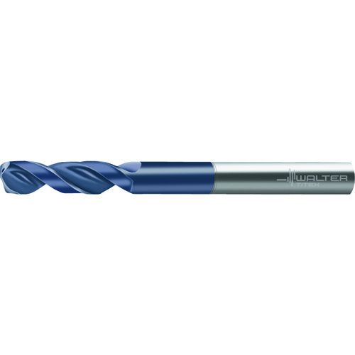 ‎7/32″ Dia. × 0.236″ Shank × 1-7/64″ Flute Length × 3-15/64″ OAL, 150°, 2xD Flute, Coolant Thru, DIN 6535 HA, Round Solid Carbide Drill A6181TFT-7/32IN