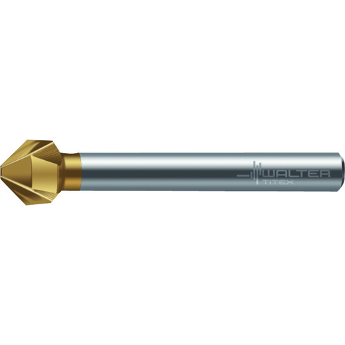 8mm Dia. × 50mm OAL 90° HSS TIN Countersink Drill