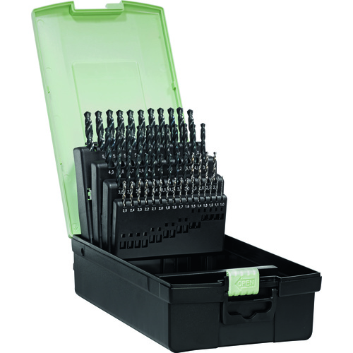 ‎51 Piece 1mm-6mm x .01mm 118° HSS Drill Set