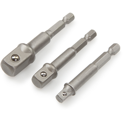3 Piece - Magnetic Nut Driver Bit Set - For 1/4″, 3/8″, 1/2″ Sockets
