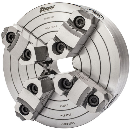 ‎4-Jaw (2 Piece) Independent Forged Steel Body Chuck 8″ A2-6 1.97″ Hole