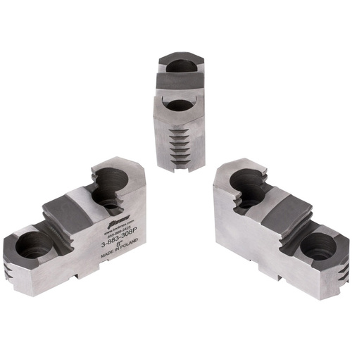 Hard Top Jaws for Scroll Chuck 8″ 3-Jaw 3 Pc Set