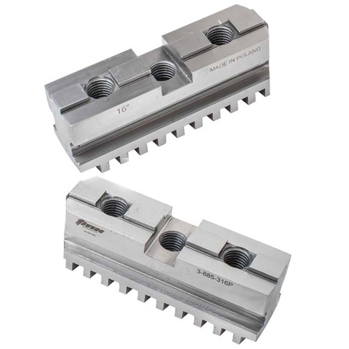 Hard Master Jaws for Scroll Chuck 16″ 2-Jaw 2 Pc Set