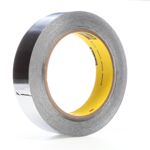 3M High Temperature Aluminum Foil Tape 433 Silver 4″ × 60 yd 3.6 mil