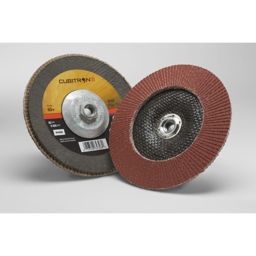 ‎3M Cubitron II Flap Disc 969F 60+ T29 Quick Change 7″ × 5/8″-11