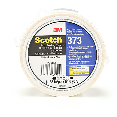 Scotch Box Sealing Tape 373 White 48 mm × 50 m