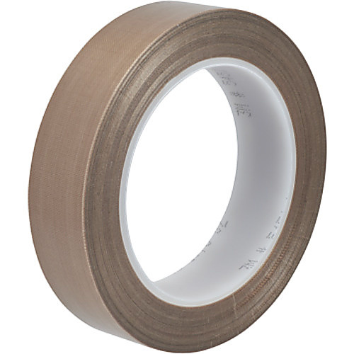 3M PTFE Glass Cloth Tape 5451 Brown 1″ × 36 yd 5.6 mil Boxed