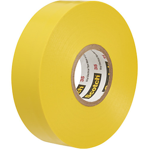Scotch Vinyl Color Coding Electrical Tape 35 1/2″ × 20 ft Yellow