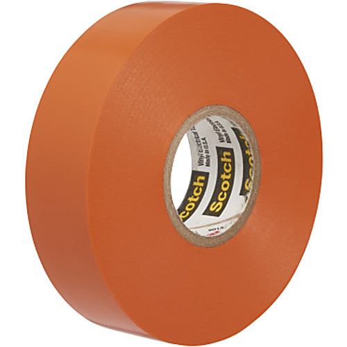 Scotch Vinyl Color Coding Electrical Tape 35 1/2″ × 20 ft Orange