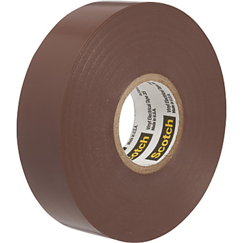 Scotch Vinyl Color Coding Electrical Tape 35 1/2″ × 20 ft Brown