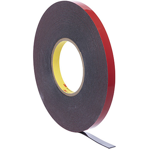 3M Automotive Acrylic Plus Attachment Tape 06386 Black 1.12 mm 1/4″ × 20 yd