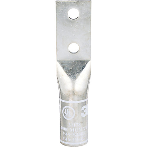 3M Scotchlok Copper Two Hole Long Barrel Lug 31178 up to 35 kV 1000 kcmil White
