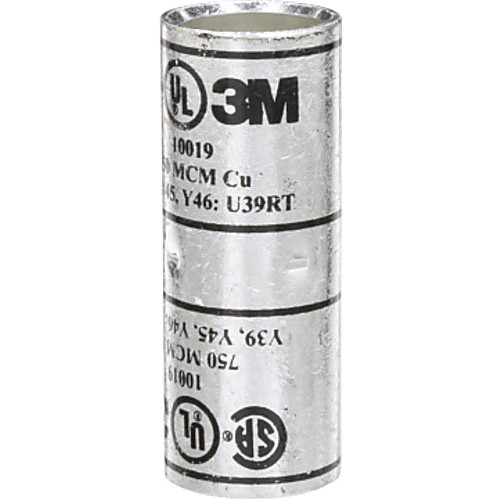 3M Scotchlok Copper Standard Barrel Connector 10019 up to 35 kV 750 kcmil Black