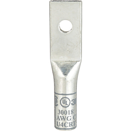 3M Scotchlok Copper One Hole Lug 30018 up to 35 kV 4 AWG Stud Size #10 (5) Gray