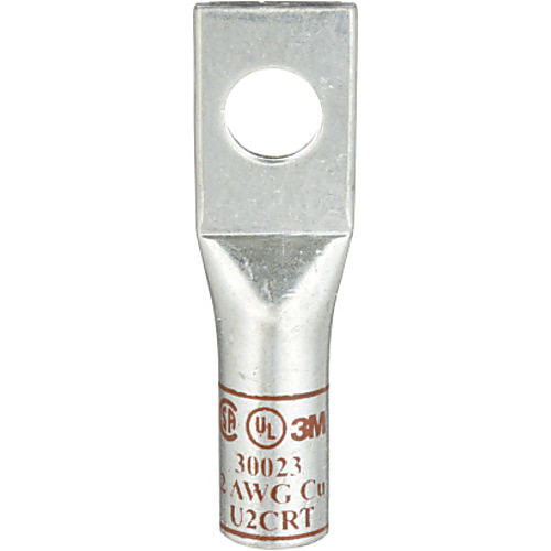 3M Scotchlok Copper One Hole Lug 30023 up to 35 kV 2 AWG Stud Size 5/16 (8) Brown