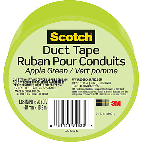 Scotch Duct Tape 920-GRN-C 1.88″ × 20 yd (48 mm × 18 2 m) Green