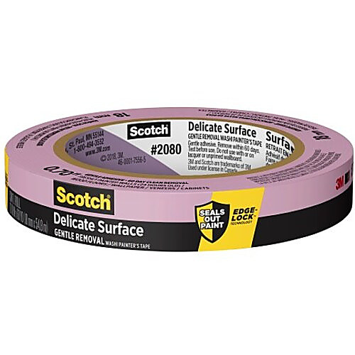 ‎Scotch Delicate Surface Painter's Tape 2080-18EC 0.70″ × 60 yd (18mm × 54 8m)