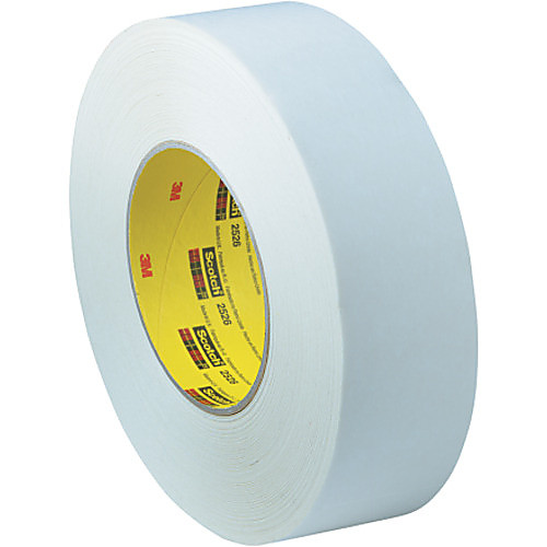 3M Textile Flatback Tape 2526 White 48 mm × 55 m 9.8 mil