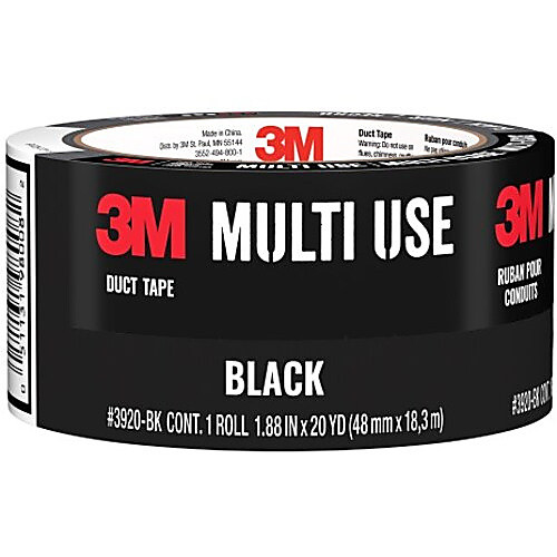 3M Duct Tape Black 3920-BK 1.88″ × 20 yd (48 mm × 18 2 m)