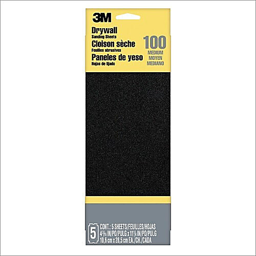 3M Drywall Sanding Sheets 9092DC-NA 4.1875″ × 11″ 2 Sheet Medium Grit