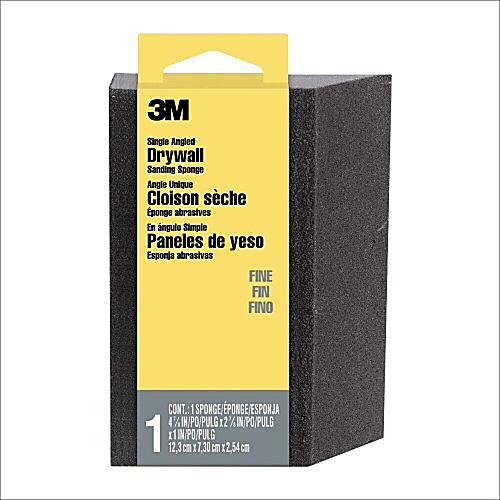 ‎3M Drywall Sanding Sponge CP-042 Single Angle 2 7/8″ × 4 7/8″ × 1″ Fine