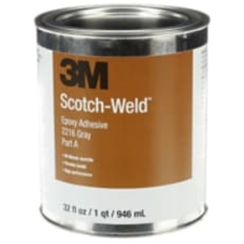 3M Scotch-Weld Epoxy Adhesive 2216 Gray Part B/A 1 Quart Kit