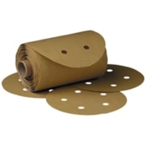3M™ Stikit™ Gold Disc Roll Dust Free, 01633, 6 in, P500, 175 discs per
roll, 6 rolls per case