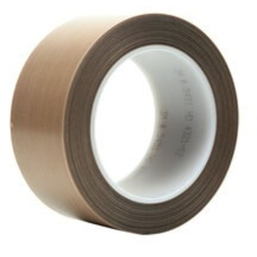 3M PTFE Glass Cloth Tape 5451 Brown 2″ × 36 yd 5.6 mil Boxed