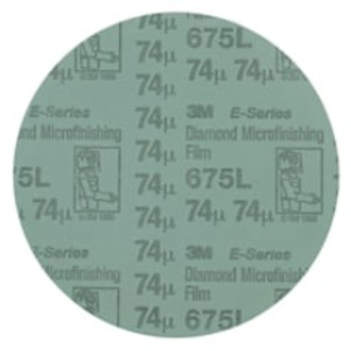 3M™ Diamond Microfinishing PSA Film Disc 675L, 12 in x NH 9 Mic, 3
ea/Case