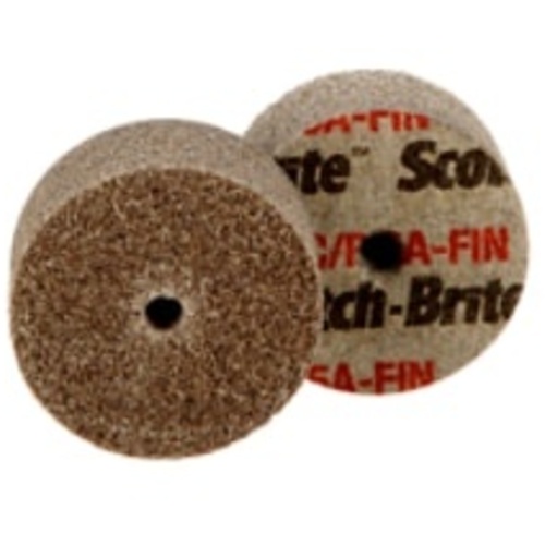 Scotch-Brite Cut and Polish Unitized Wheel CP-UW 5A Fine 2″ × 1″ × 1/4″