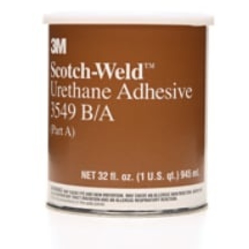 3M Scotch-Weld Urethane Adhesive 3549 Brown Part B/A Quart kit