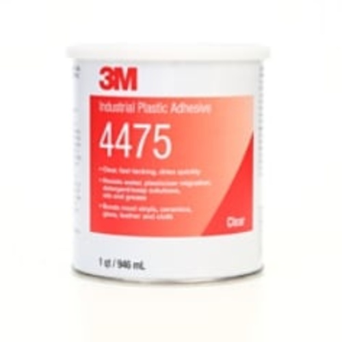 3M Industrial Plastic Adhesive 4475 Clear 1 Quart Can