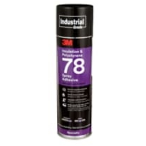 3M Polystyrene Foam Insulation Spray Adhesive 78 Clear 24 fl oz Can (Net Wt 17.9 oz)