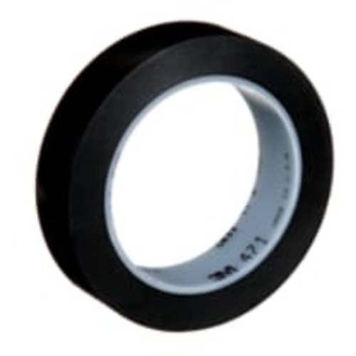 3M Vinyl Tape 471 Black 1″ × 36 yd 5.2 mil