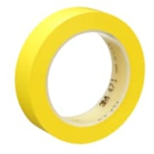 3M Vinyl Tape 471 Yellow 1″ × 36 yd 5.2 mil (9
rolls per inner box)
