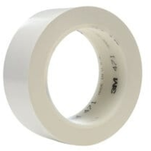3M Vinyl Tape 471 White 1 1/2″ × 36 yd 5.2 mil