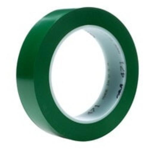 3M Vinyl Tape 471 Green 1/2″ × 36 yd 5.2 mil
