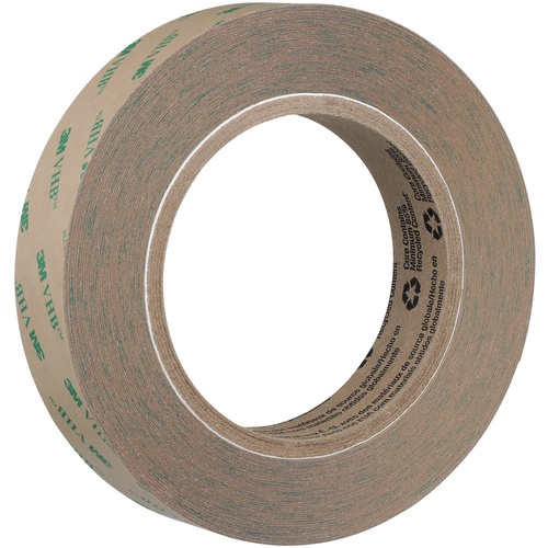 3M VHB Adhesive Transfer Tape F9460PC Clear 1/2″ × 60 yd 2 mil
