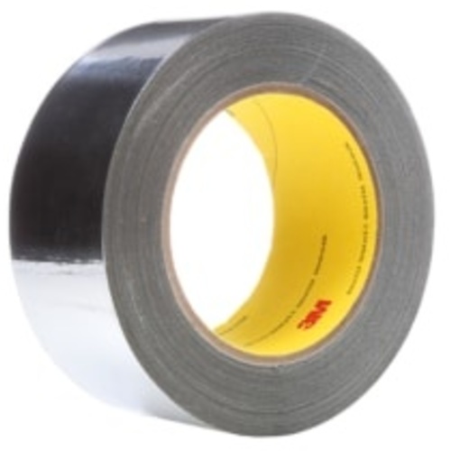3M High Temperature Aluminum Foil Glass Cloth Tape 363 Silver 3/4″ × 36 yd 7.3 mil